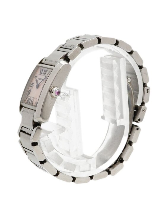 Cartier Tank Francaise SM Pink Dial Watch main image 7